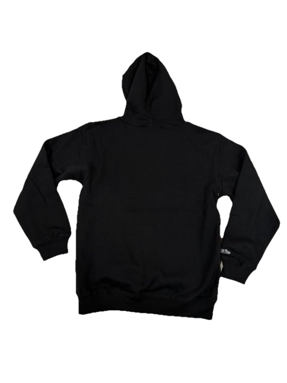 Texas Rangers Hoodie Mens SM Black Mitchell Ness Cooperstown Defect Rare Patch - Picture 3 of 9